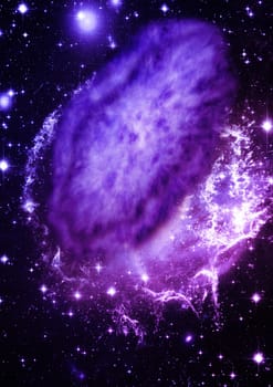 Small part of an infinite star field of space in the Universe. Elements of this image furnished by NASA .