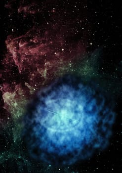 Star field in space a nebulae and a gas congestion. "Elements of this image furnished by NASA""."