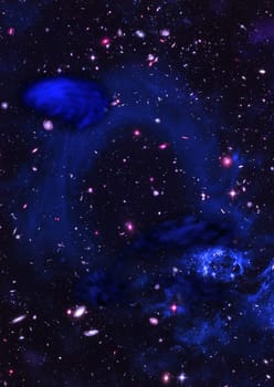 Star field in space a nebulae and a gas congestion. Elements of this image furnished by NASA .