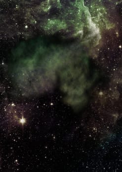 Small part of an infinite star field of space in the Universe. Elements of this image furnished by NASA .