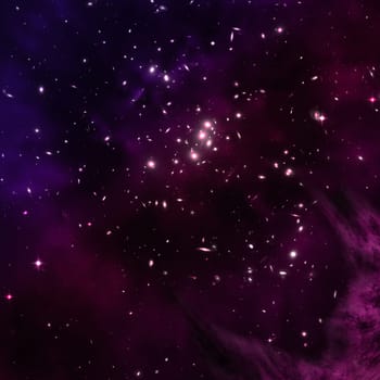 Small part of an infinite star field of space in the Universe. Elements of this image furnished by NASA .