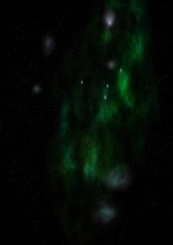 Small part of an infinite star field of space in the Universe. Elements of this image furnished by NASA .
