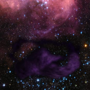 Star field in space a nebulae and a gas congestion. Elements of this image furnished by NASA .