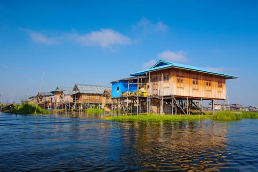 Inle Lake Bago , famous landmark in Myanmar (Burma)