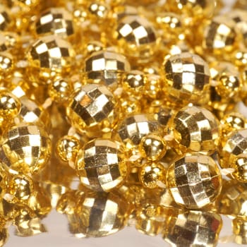The shiny golden decoration is abstract background.