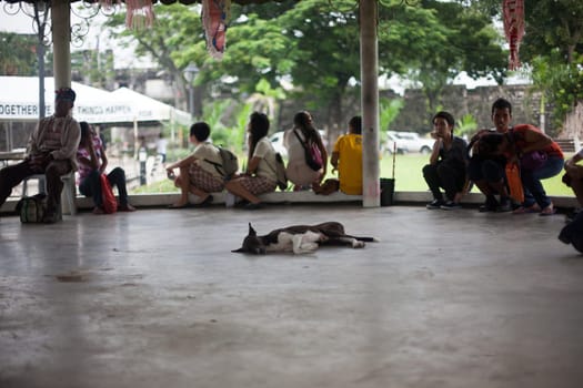 Cebu, Philippines - September 30, 2014. Everyday life of filipinos with traditiones in Cebu city Philippines