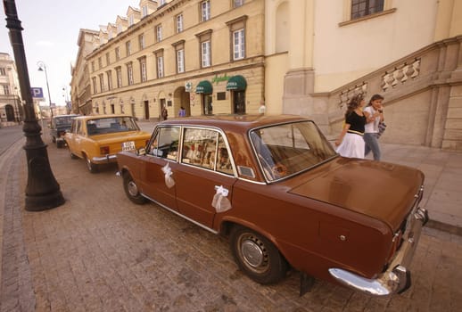 The Old Town in the City of Warsaw in Poland,East Europe.