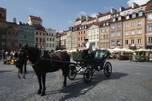 The Old Town in the City of Warsaw in Poland,East Europe.