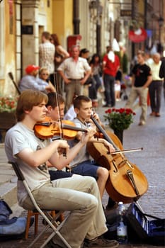 The Old Town in the City of Warsaw in Poland,East Europe.