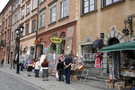 The Old Town in the City of Warsaw in Poland,East Europe.