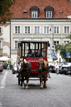 The Old Town in the City of Warsaw in Poland,East Europe.