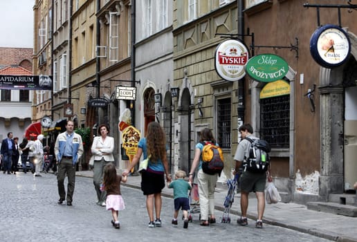 The Old Town in the City of Warsaw in Poland,East Europe.