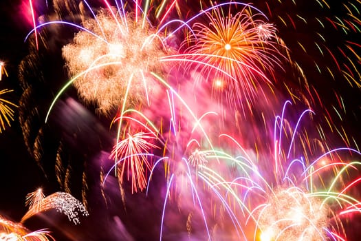 Fireworks background, fireworks pattern, happy holiday , New year holidays fireworks