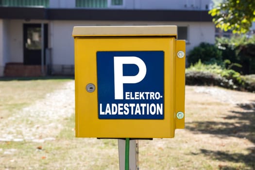 Charging station of an electric charging station in detail