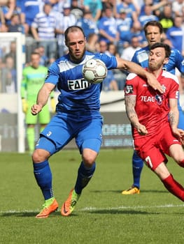 Christopher Handke (1.FC Magdeburg) in the 3rd league season 2016/2017 point game 1.FCM against FC Rot-Weiß Erfurt