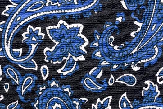 bandana detail close up blue color