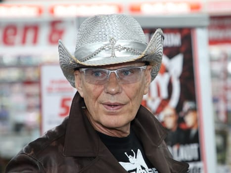 Guitarist Fritz Puppel on a promotional tour with the cult band City for the new CD "Das Blut so laut"" on 10.04.2017 in Magdeburg"