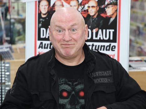 Keyboarder Manfred Hennig on promotional tour with the cult band City for the new CD "Das Blut so laut"" on 10.04.2017 in Magdeburg"