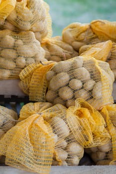Bags of potatoes