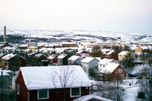 winter snow houses Kirkenes