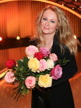 Singer Nicole after the ZDF program "Willkommen bei Carmen Nebel"",broadcast on 13.04.2017"