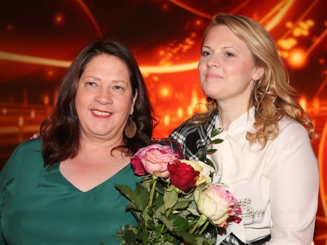 Ketty Ann Kelly and Maria Patrizia Kelly (both Kelly Family) after the ZDF program "Willkommen bei Carmen Nebel"",broadcast on 13.04.2017"
