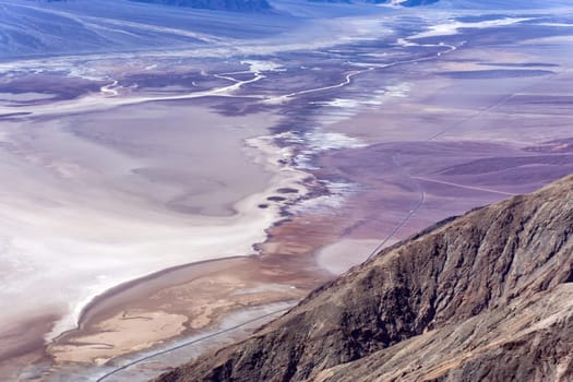 View of Death Valley National Park in California
