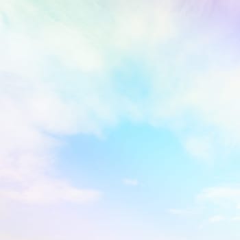 Fantasy fluffy cloud and sky abstract background with gradient color