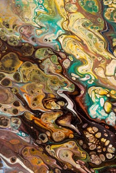 Abstract creative painted background with acrylic paints on canvas as modern and contemporary art