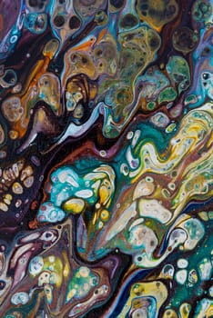 Abstract creative painted background with acrylic paints on canvas as modern and contemporary art