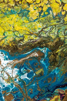Abstract creative painted background with acrylic paints on canvas as modern and contemporary art