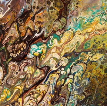 Abstract creative painted background with acrylic paints on canvas as modern and contemporary art