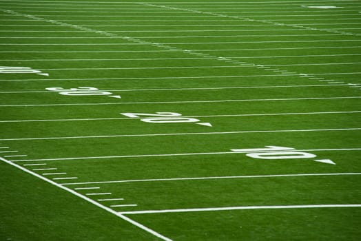 close up on football pitch-yards