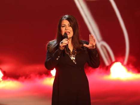 Singer Marianne Rosenberg during the ZDF program "Willkommen bei Carmen Nebel"",broadcast on 13.04.2017"
