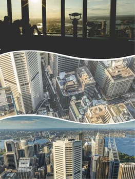 Collage of Sydeny (Australia) images - travel background (my photos)