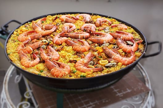 paella spanish seafood rice