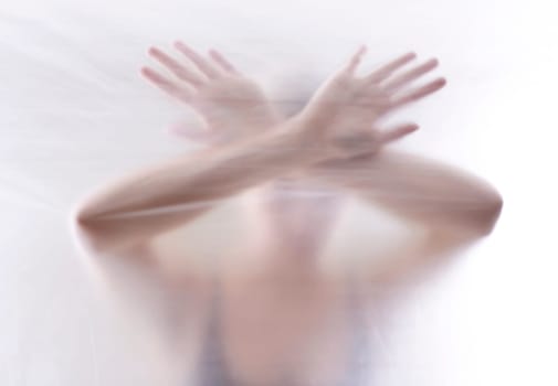 anxious young woman