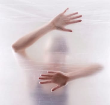 anxious young woman