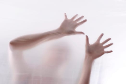 anxious young woman