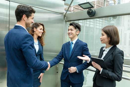 Business people hand shaking