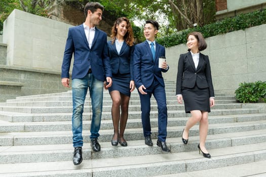 Group of business people from different country