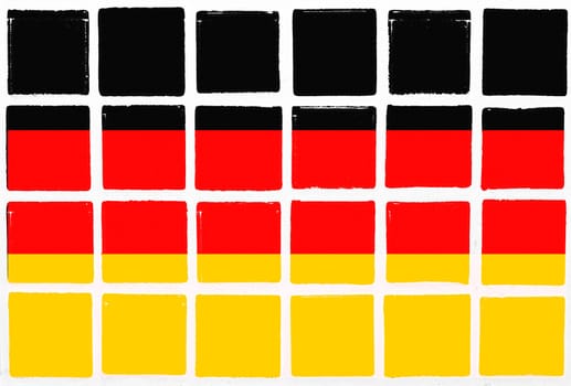 Glazed tiles germany flag