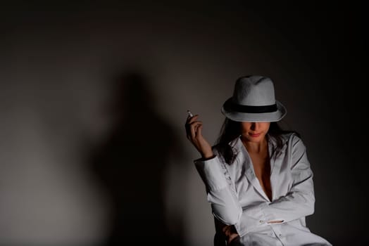 Woman with cigarette