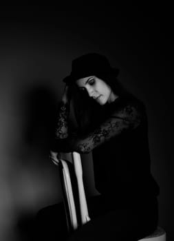 sensual young woman