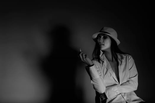 Woman with cigarette