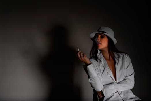 Woman with cigarette