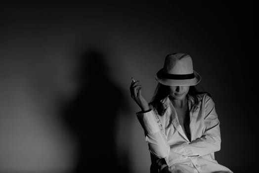 Woman with cigarette