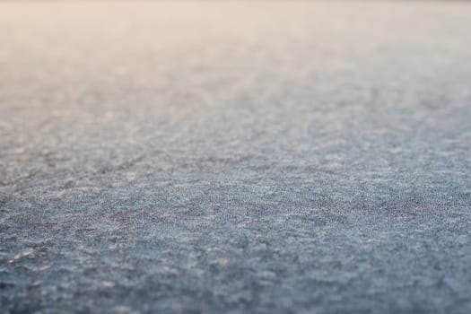 Ice crystals in winter with blur
