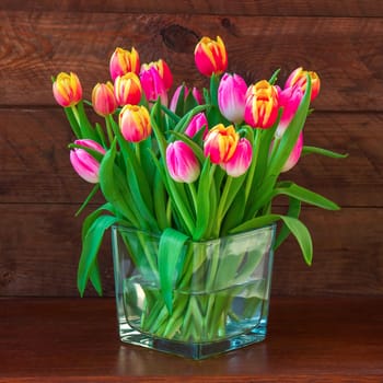 tulips in a vase