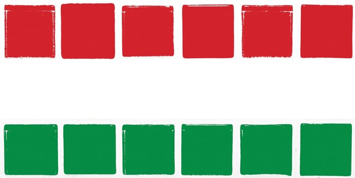 Glazed tiles hungary flag